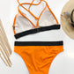 CK turuncu bikini takımı
