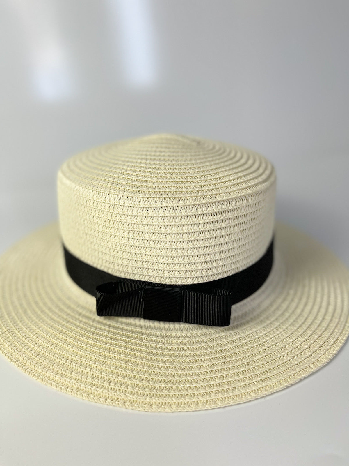 MOWWA- Ekru renk hasır şapka